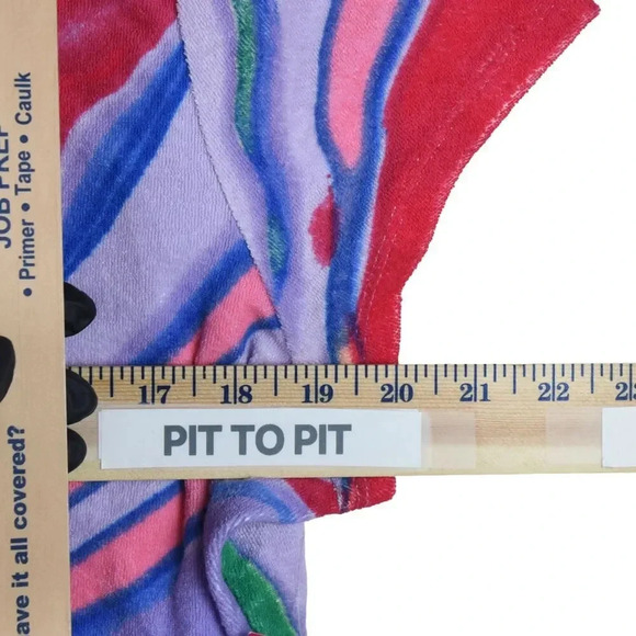 NWT Juicy Couture Marbled Sherbert Short Sleeve Towel Terry Cloth Shirt Size XXL - Picture 6 of 7